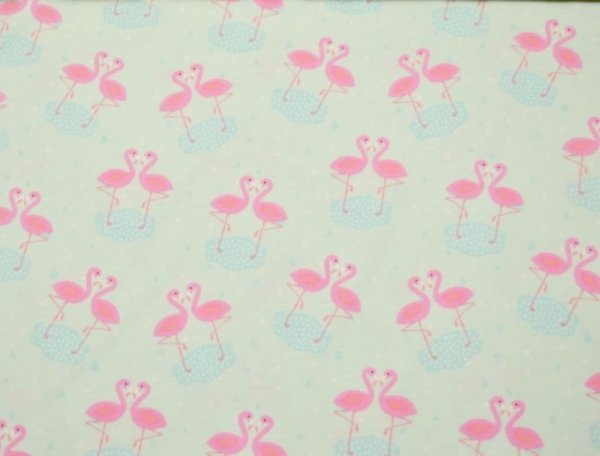 Single Jersey - Flamingo - mint